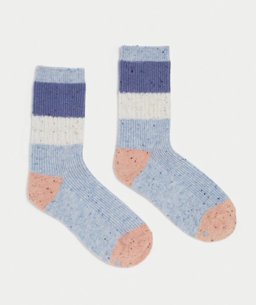 "Sportsgirl Women's Multi-Color Textured Bed Socks for Comfort & Warmth"