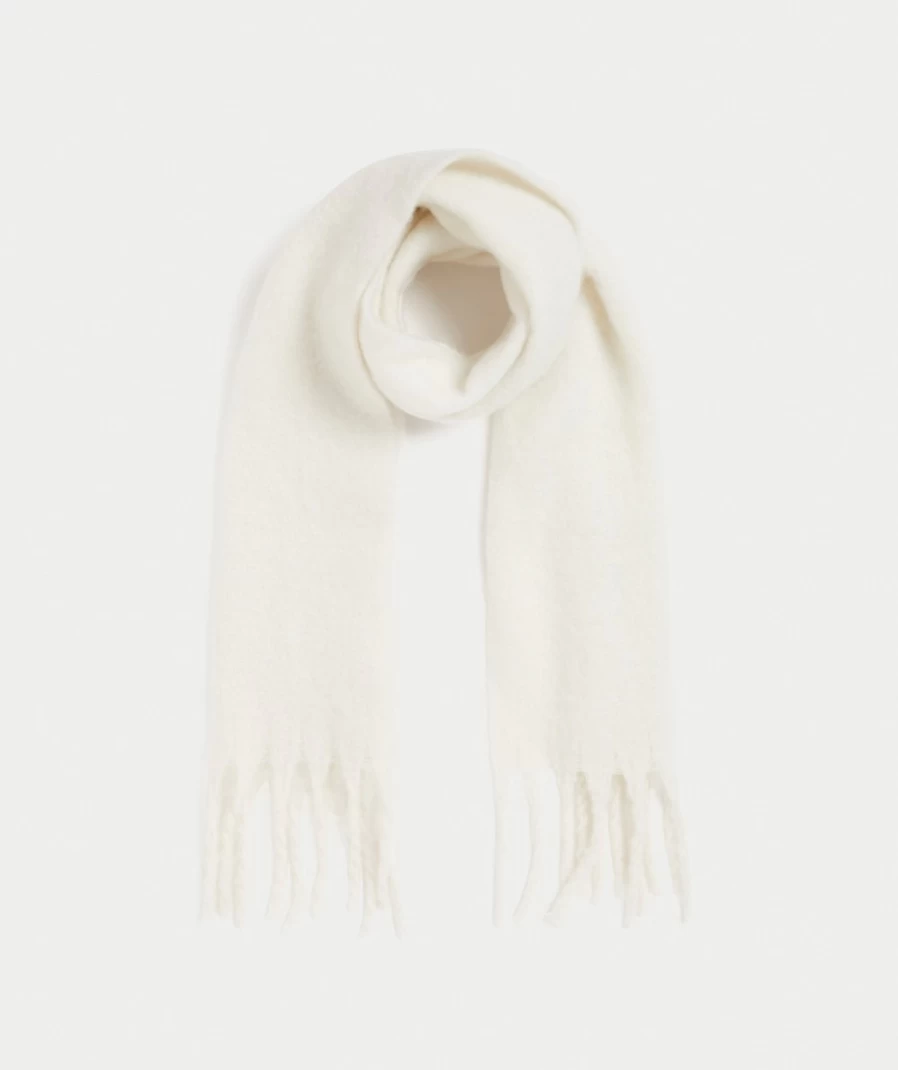 Sportsgirl Women's Ecru Gracie Tassel Scarf – Elegant Boho Accessory