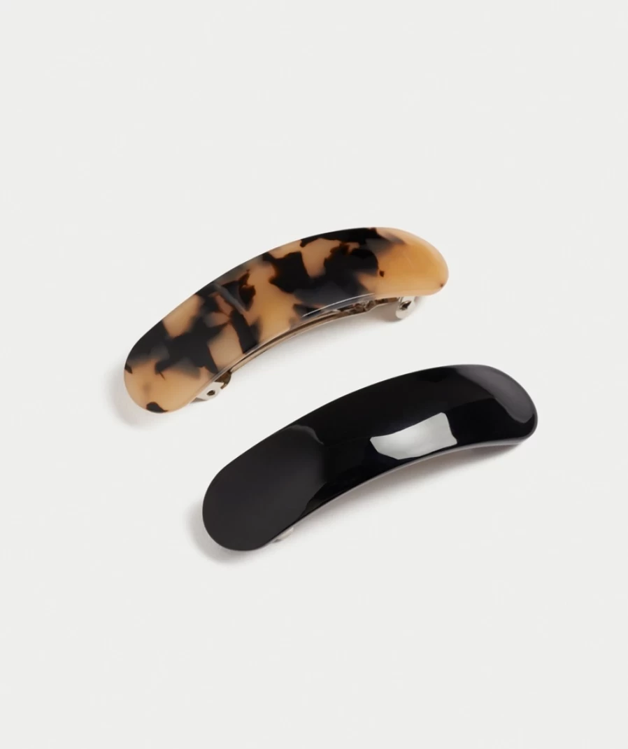 Sportsgirl Women's Multi-Colored Tortoise Barrette Hair Clip Pack