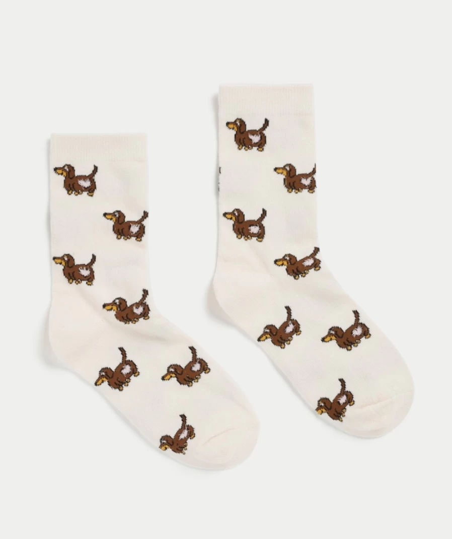 Sportsgirl Women's Soft Pink Fluffy Tails Crew Socks - Cozy & Cute