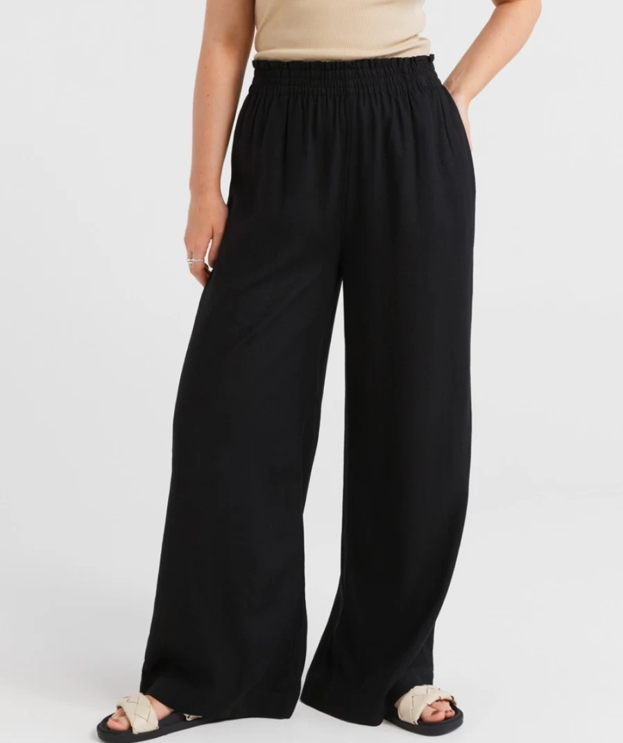 "Sportsgirl Women's Linen Blend Wide Leg Pants – Comfortable & Stylish"