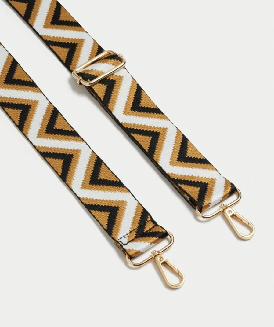 "Sportsgirl Women's White/Multi Webbing Strap - Fashionable & Durable Accessory"