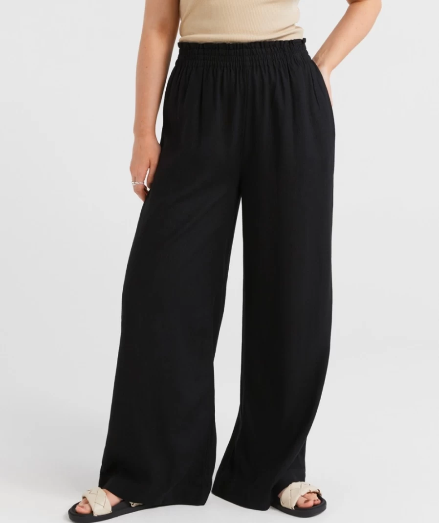 "Sportsgirl Women's Linen Blend Wide Leg Pants – Comfortable & Stylish"