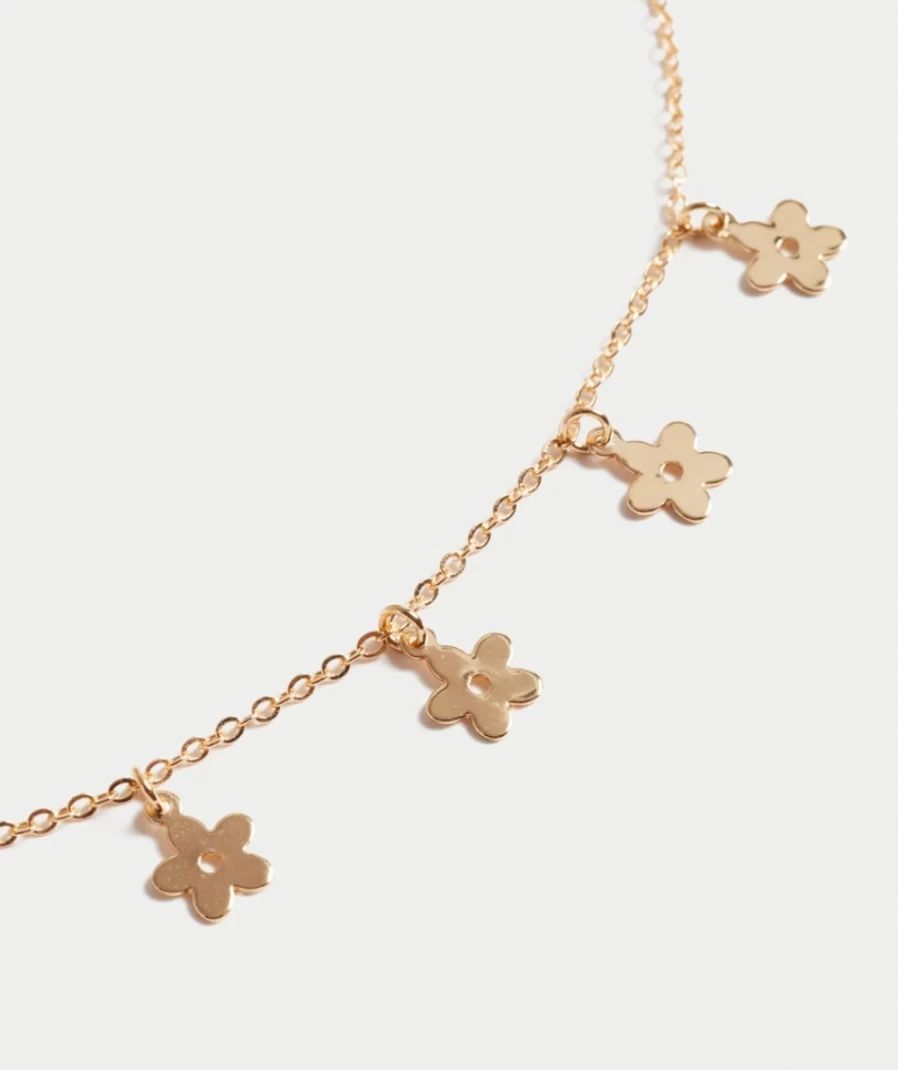 Gold Daisy Chain Choker Necklace for Women | Sportsgirl Fashion Jewelry