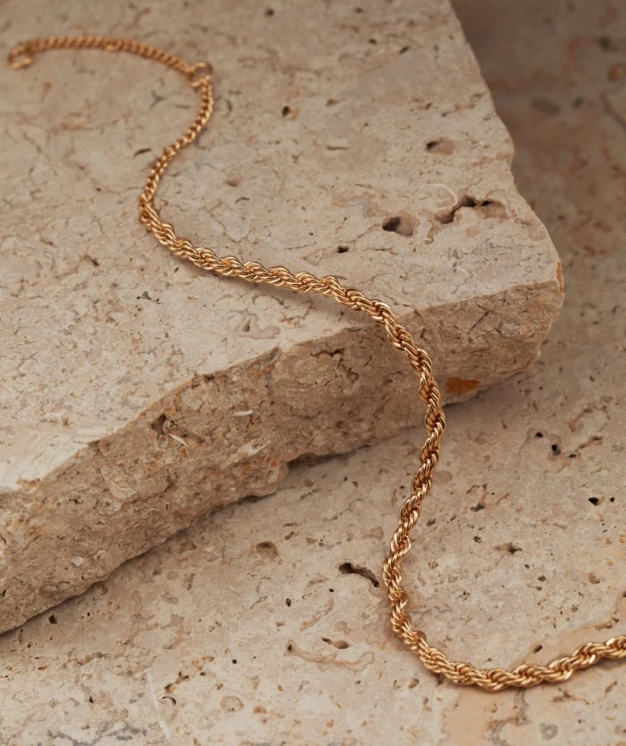 Sportsgirl Gold Plated Rope Necklace for Women