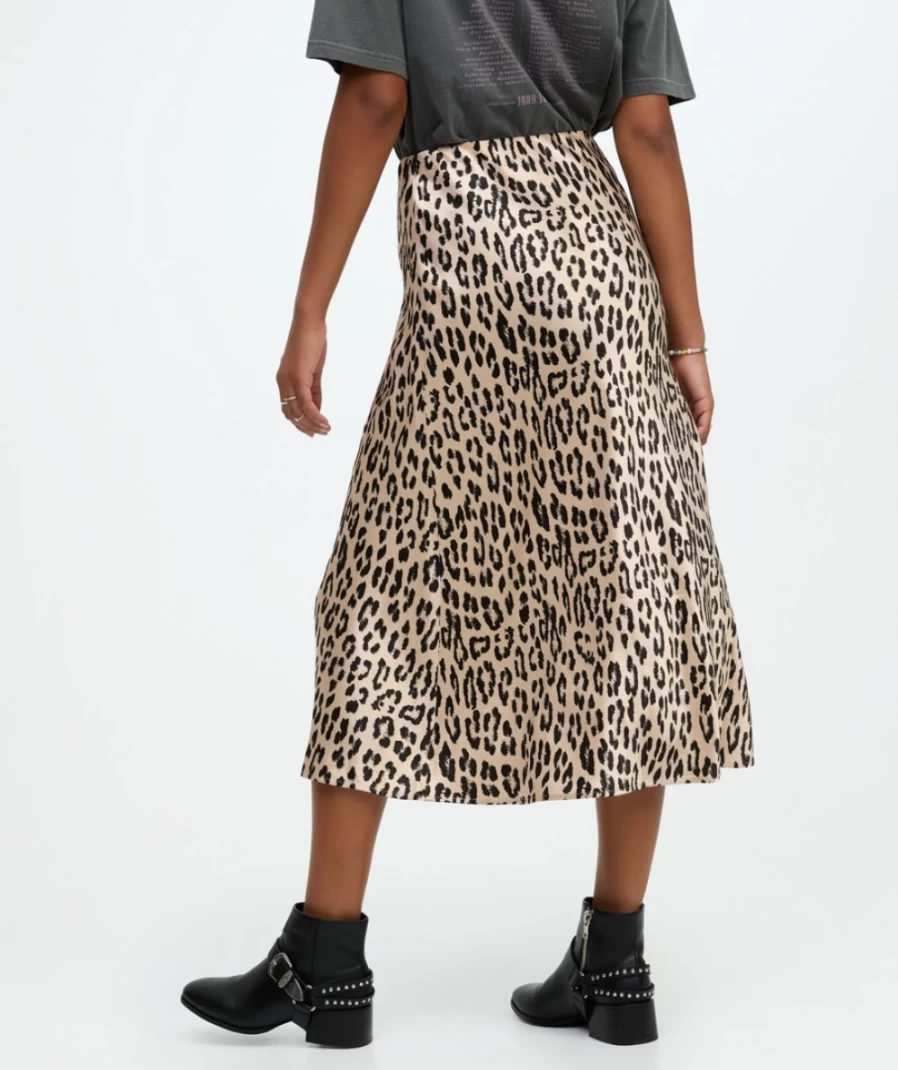 Sportsgirl Women's Daria Satin Bias-Cut Midi Skirt - Elegant High-Waisted Slip Skirt for Women