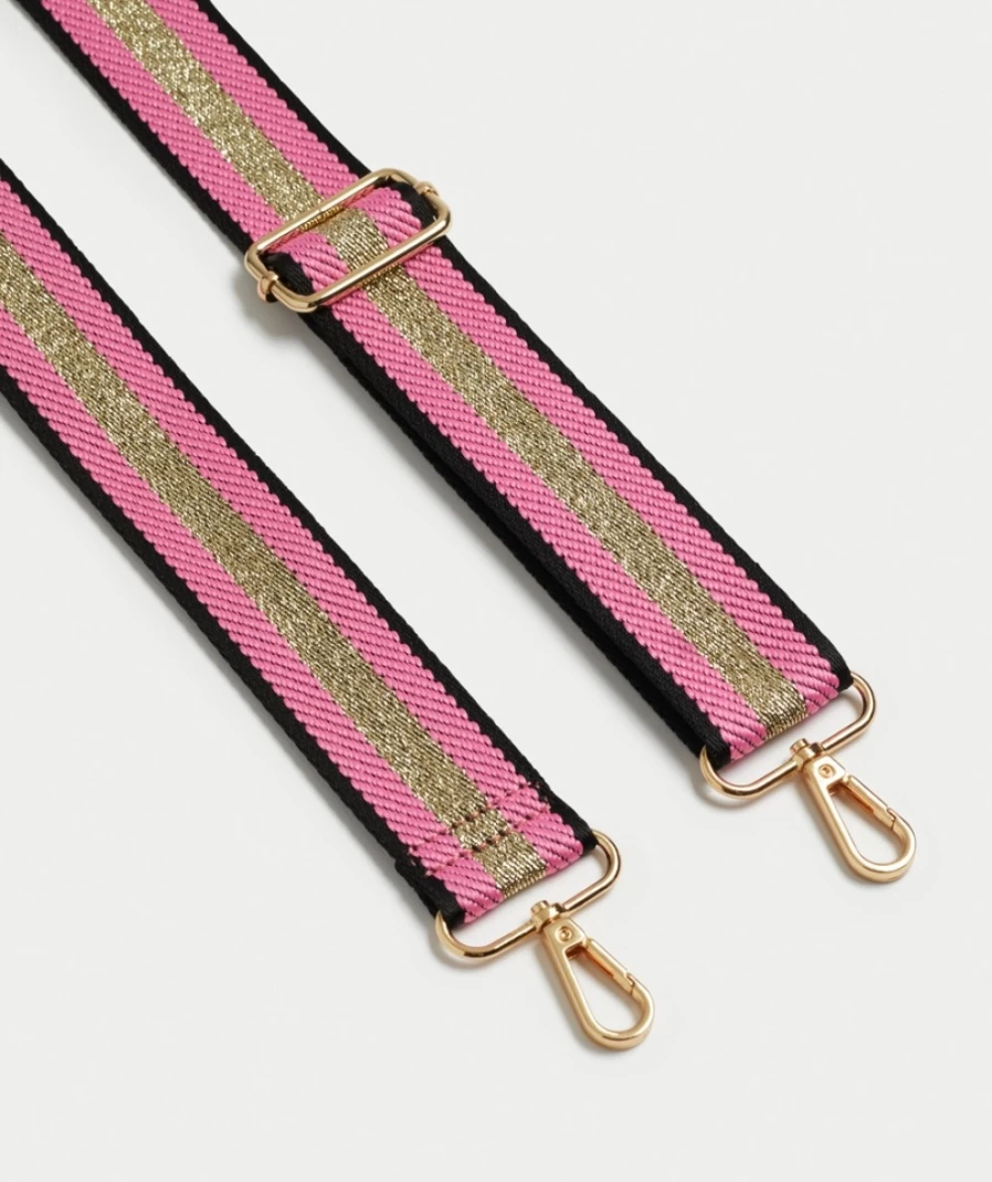 Pink Glitter Webbing Strap for Women by Sportsgirl - Fashion Accessory