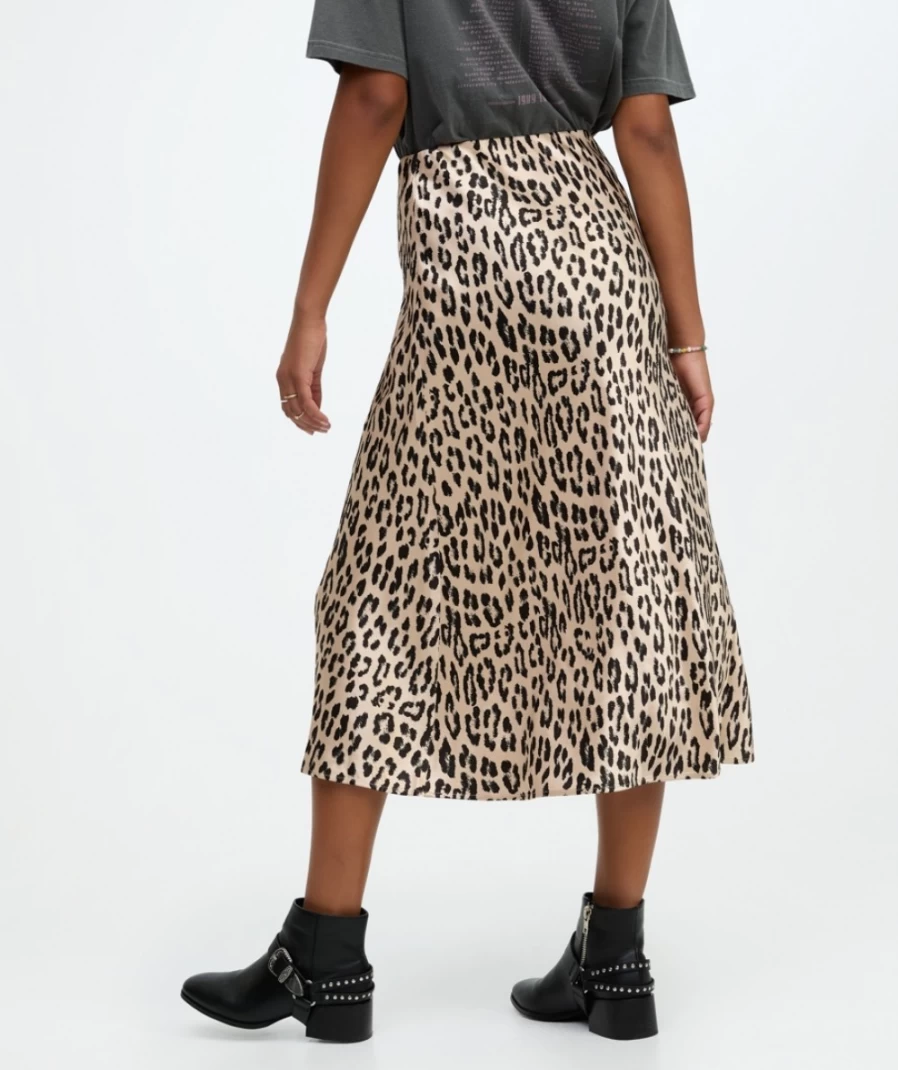 Sportsgirl Women's Daria Satin Bias-Cut Midi Skirt - Elegant High Waist Slip Skirt for Women