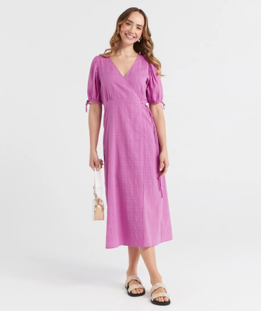 Sportsgirl Women's Orchid Darcy Wrap Midi Dress
