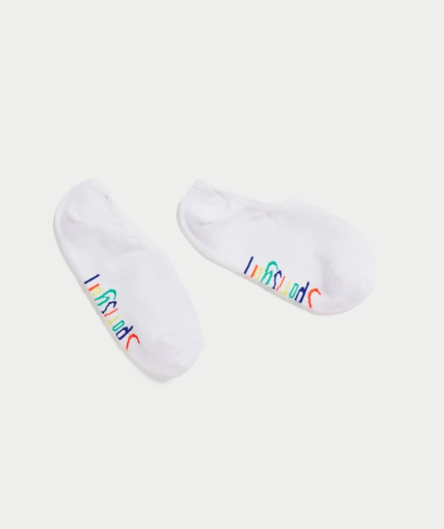 Women's Sportsgirl White Logo Sockettes - Casual Ankle Socks