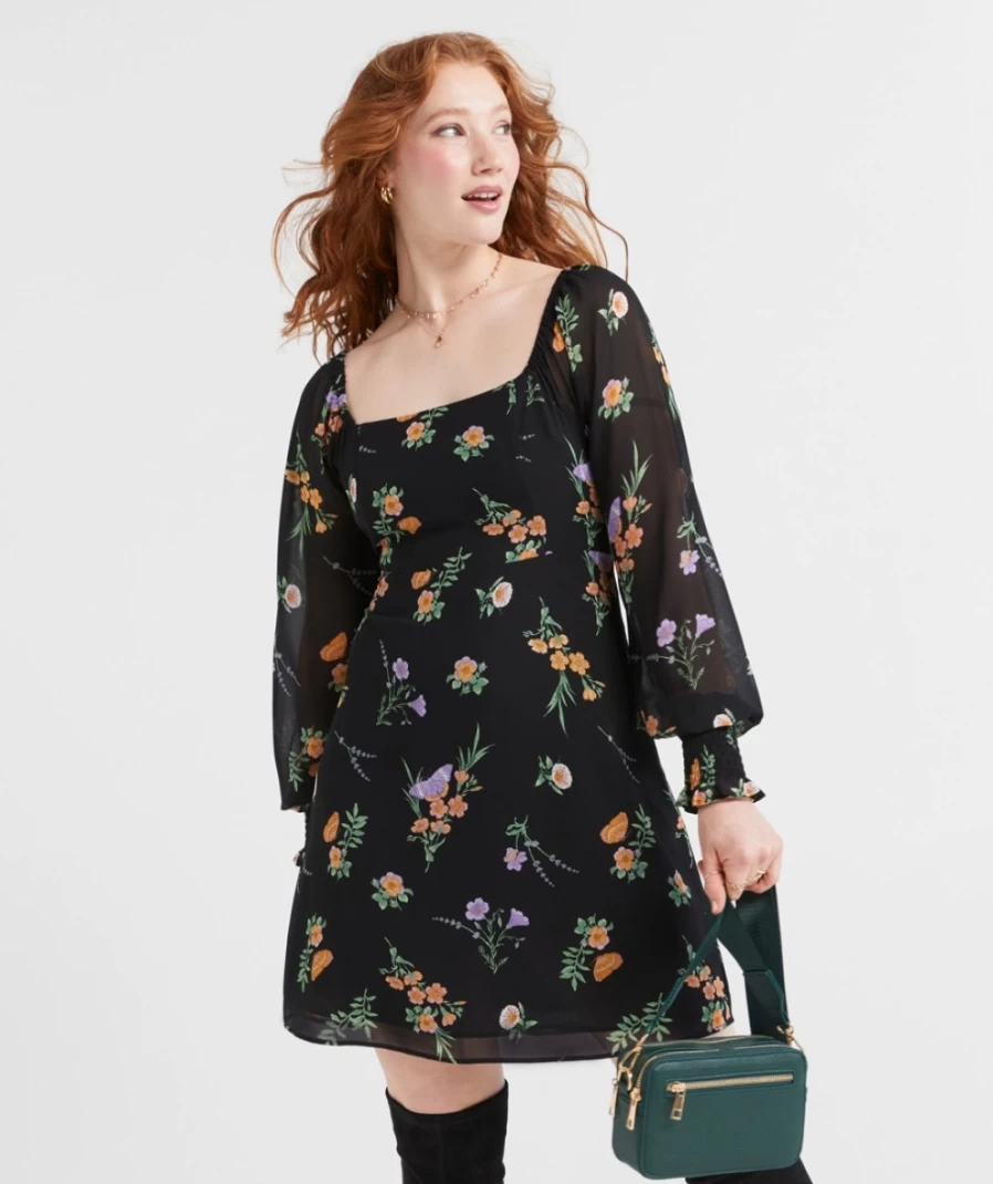 Sportsgirl Women's Floral Georgette Becky Mini Dress