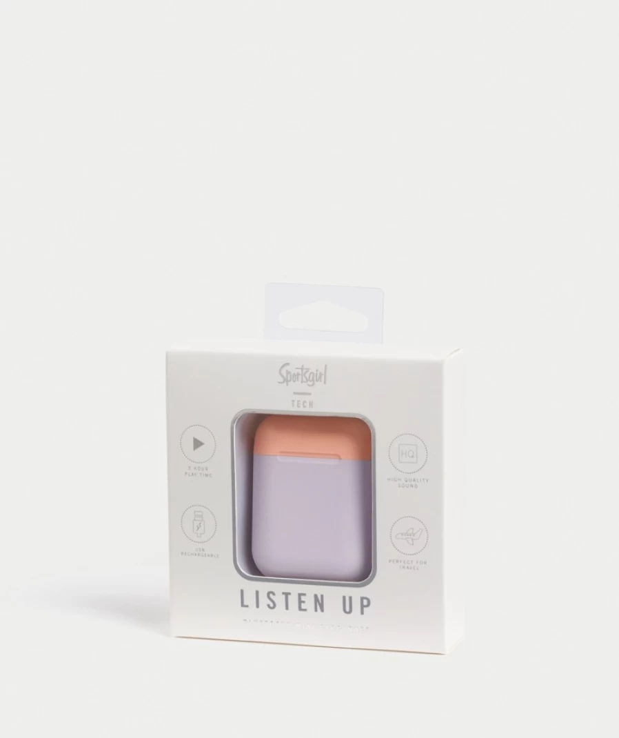 "Sportsgirl Lilac Bluetooth Earphones for Women - Two-Tone Wireless Headphones"