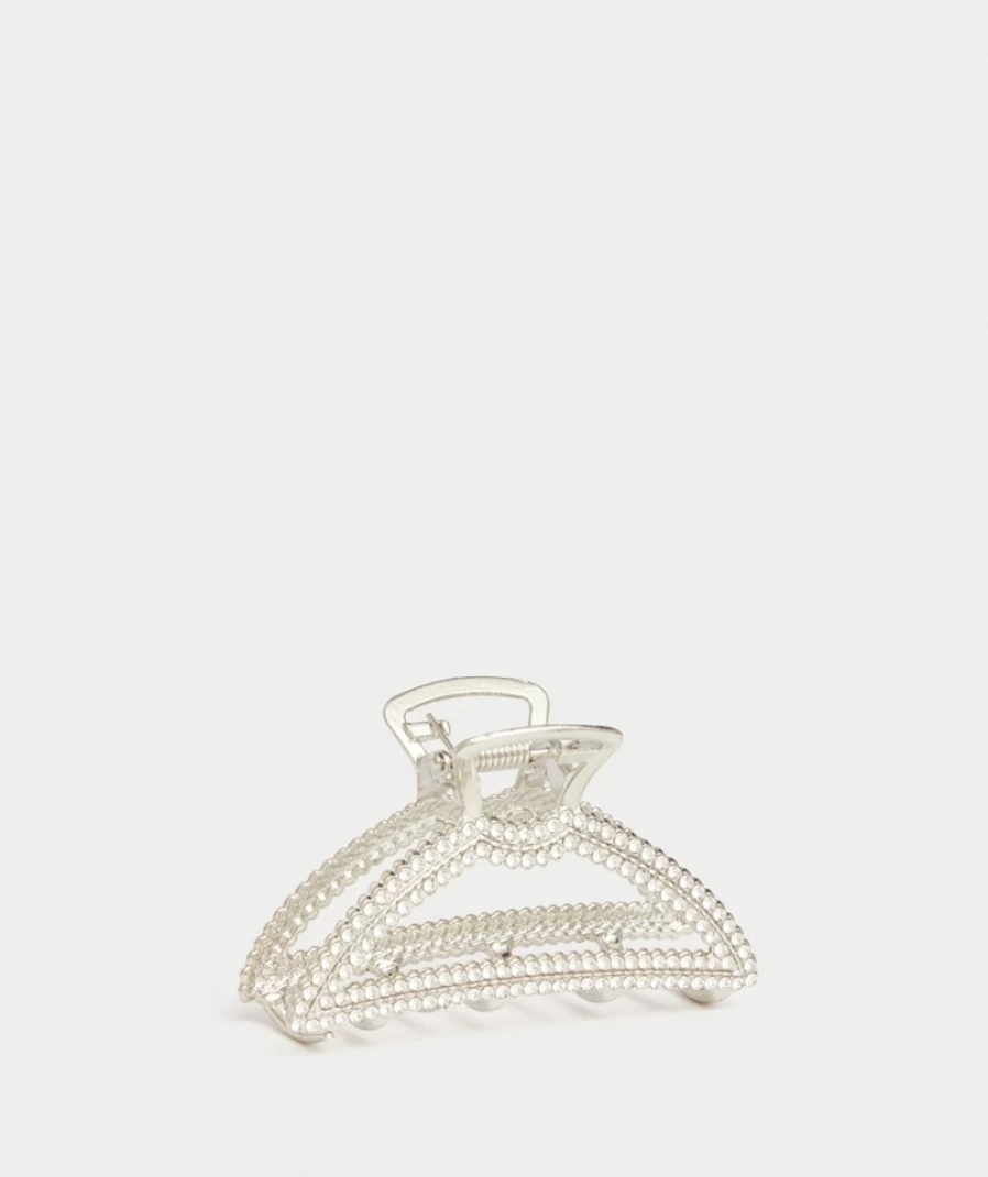Sportsgirl Rhodium Hair Claw for Women - Jewel Arch Hair Clip