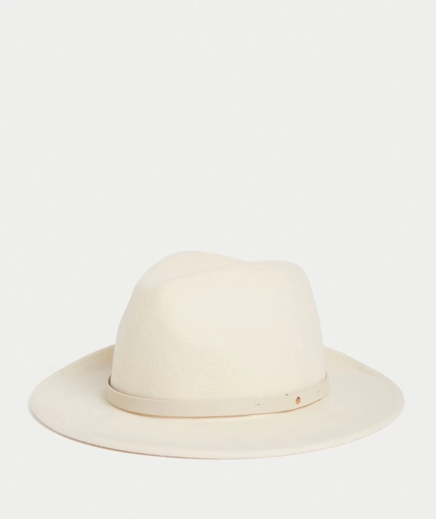 Sportsgirl Women's Alexa Wool Felt Panama Hat in Ecru