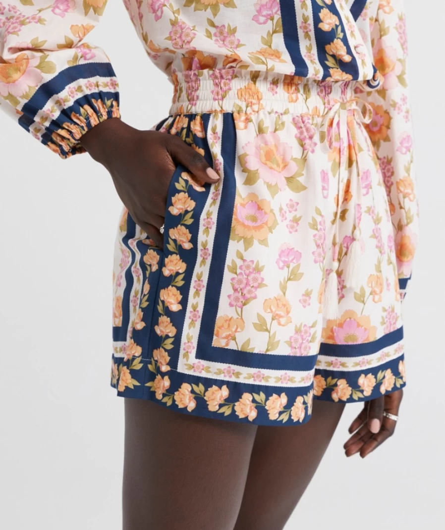 Sportsgirl Women's Floral Printed Cotton Shorts | Zaida Style