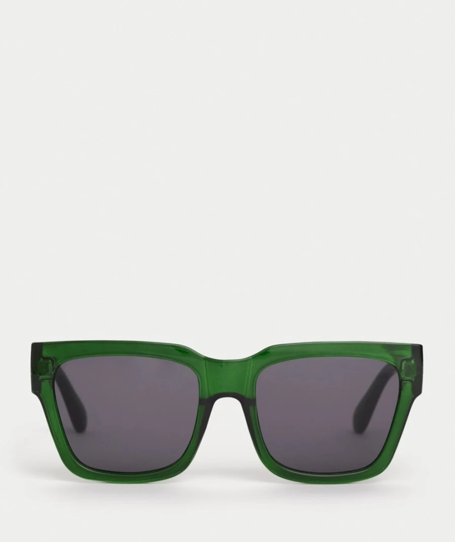 Sportsgirl Women's Green Ellia Sunglasses - Dark Aviator Style