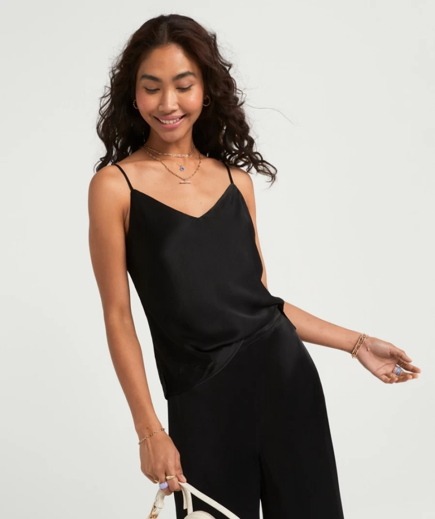 Sportsgirl Women's Kourtney Satin Cami Top - Elegant Sleeveless Blouse for Women