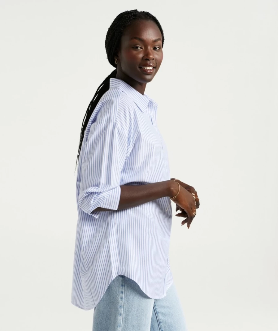Sportsgirl Women's Jordyn Stripe Shirt - Stylish Casual Top for Everyday Wear