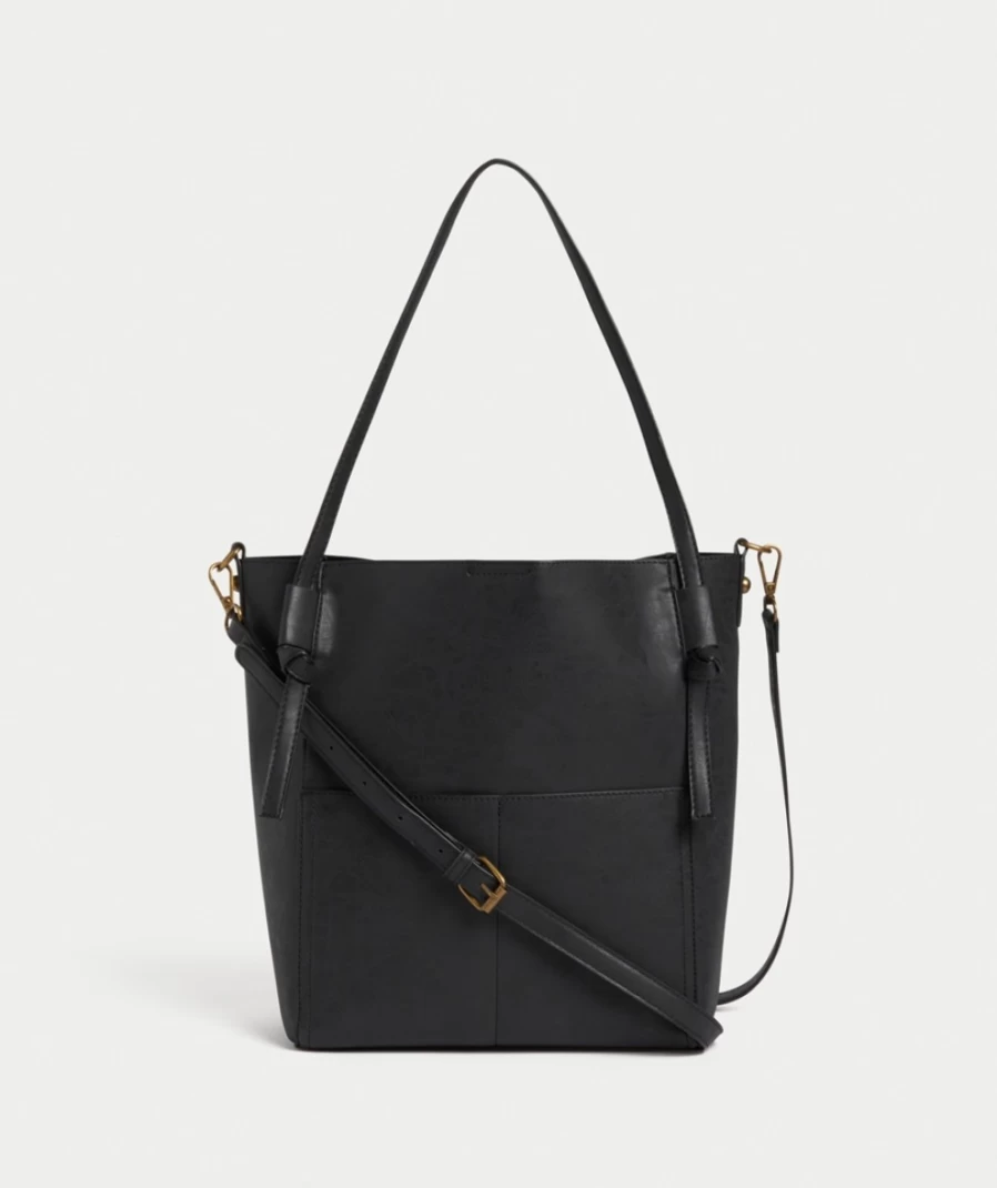 Sportsgirl Women's Black Nina Knotted Tote Bag