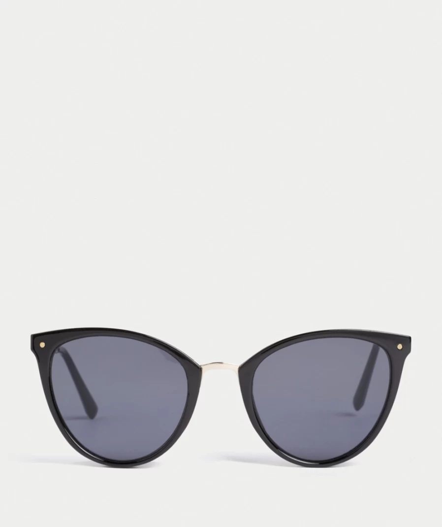 Sportsgirl Women's Black Lucy Sunglasses - Classic Aviator Style for Everyday Wear
