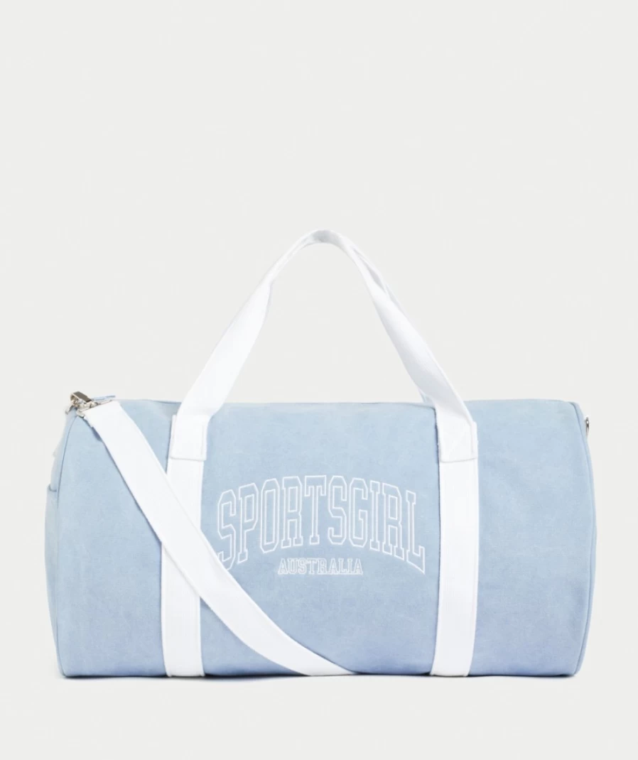 "Sportsgirl Women's Light Denim Collegiate Rewind Duffle Bag"