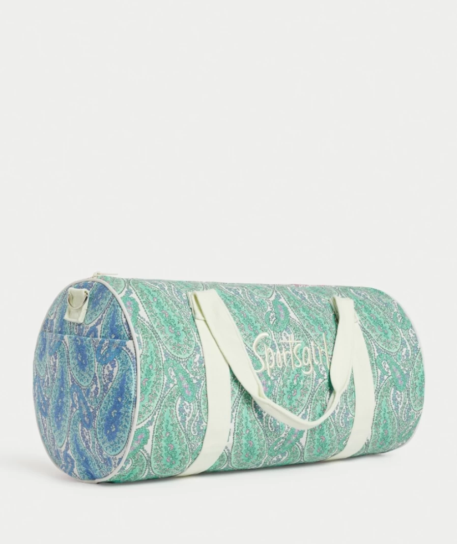 "Sportsgirl Women's Multi Color Paisley Print Duffle Bag - Stylish Rewind Design for Travel & Gym"