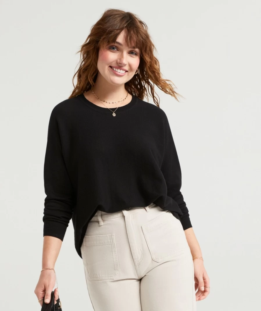 Sportsgirl Women's Simone Essential Knit Sweater - Soft Casual Pullover Top