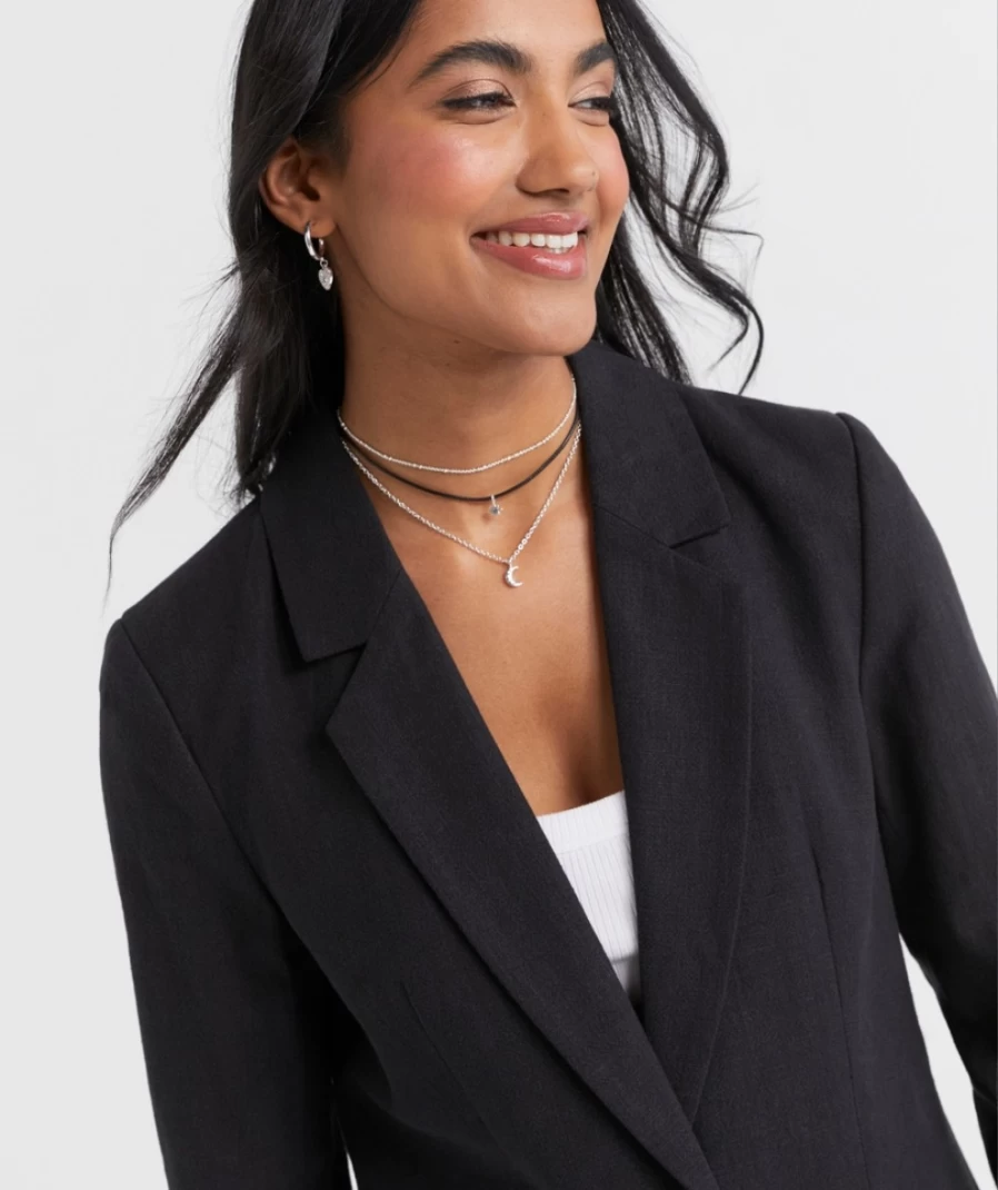 Sportsgirl Women's Adalyn Textured Blazer - Stylish Casual Jacket for Women