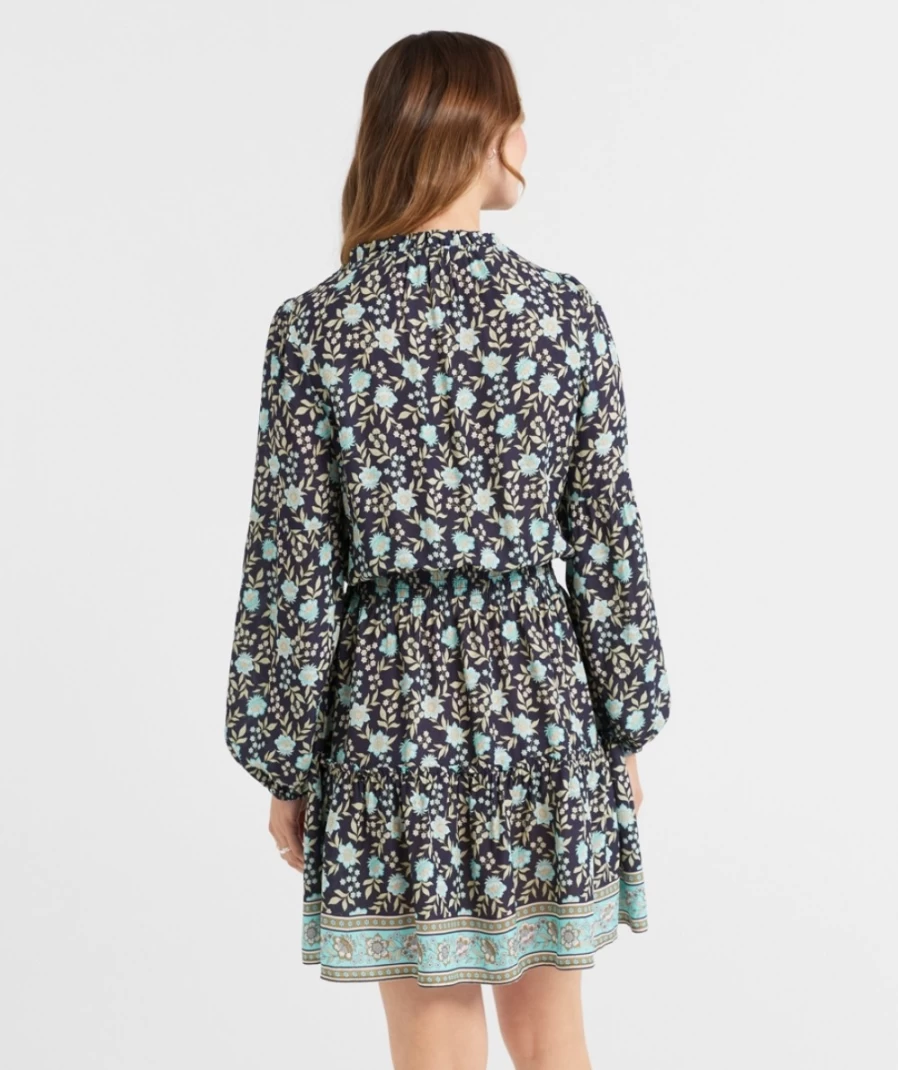 Sportsgirl Women's Floral Bonnie Shirred Waist Mini Dress