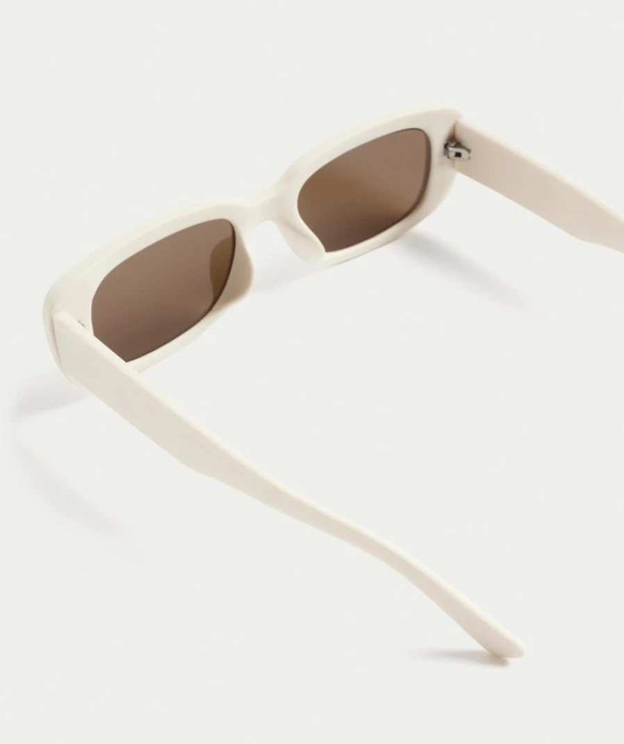 Sportsgirl Women's Cream Luna Sunglasses – Stylish & Trendy Aviator Shades