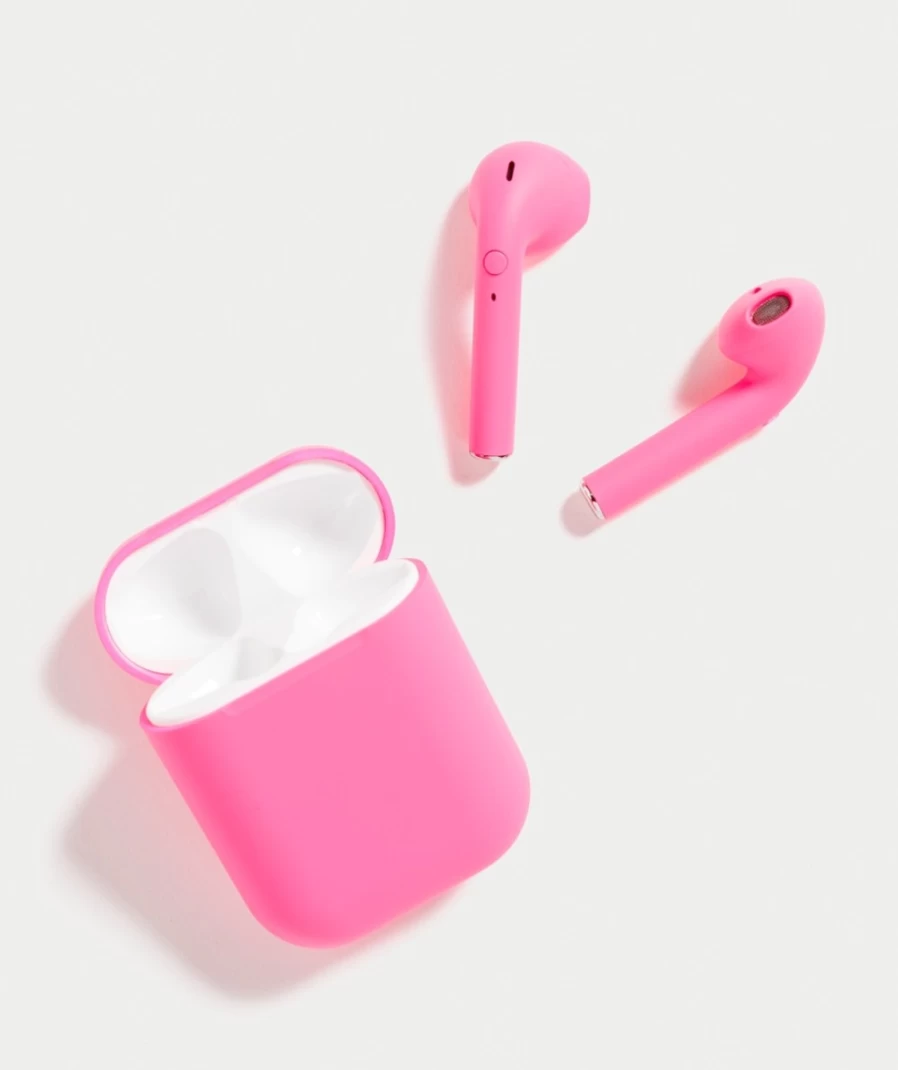 Sportsgirl Neon Pink Bluetooth Earphones for Women - Wireless Listening, Stylish & Comfortable