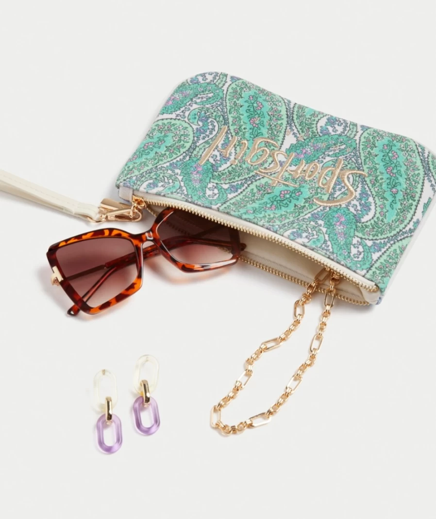 Sportsgirl Women's Multi Color Paisley Rewind Coin Purse - Stylish & Functional Wallet