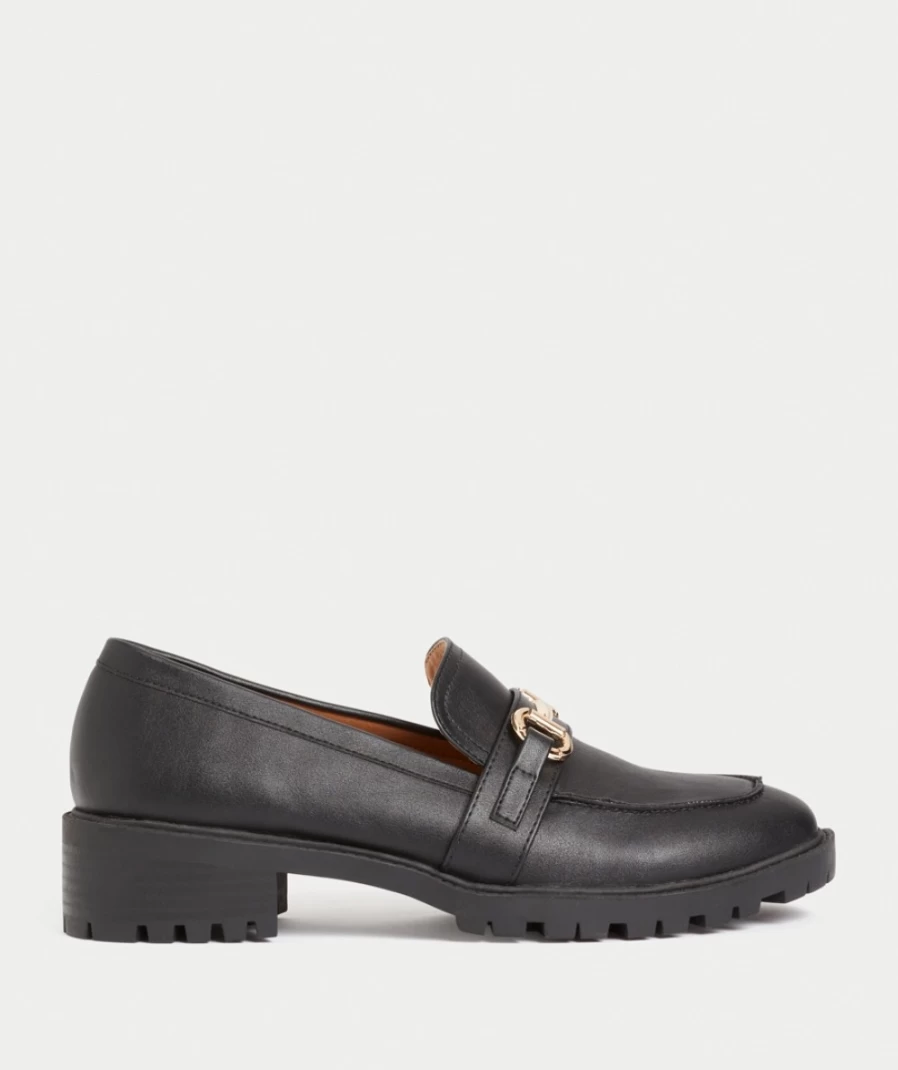 Sportsgirl Women's Black Isabelle Loafer Shoes