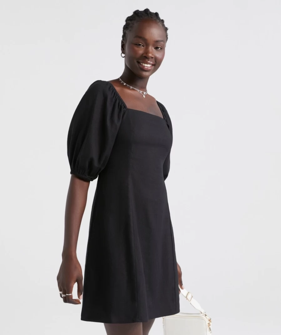 Sportsgirl Women's Black Caylin Square Neck Mini Dress