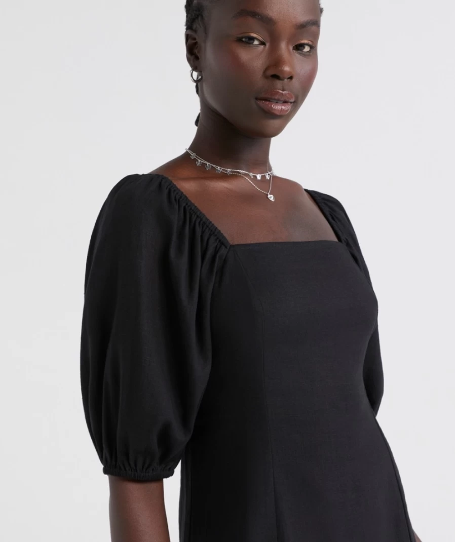 Sportsgirl Women's Black Caylin Square Neck Mini Dress
