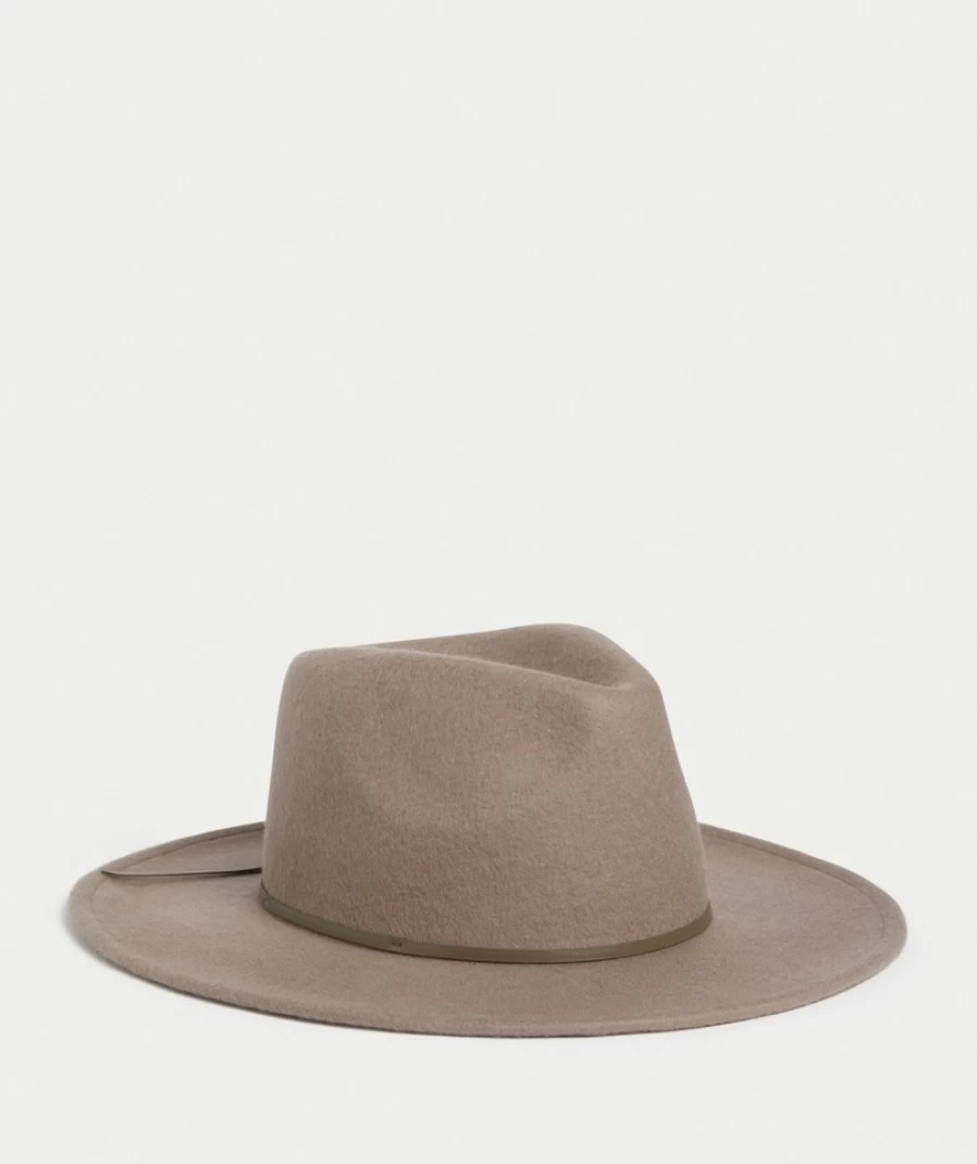 Sportsgirl Women's Brown Wool Felt Panama Hat – Ava Style