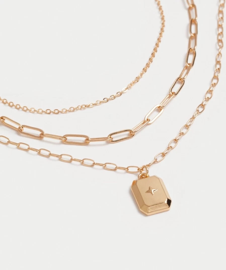 Sportsgirl Women's Gold Minimalist Necklace - Elegant Simple Jewelry