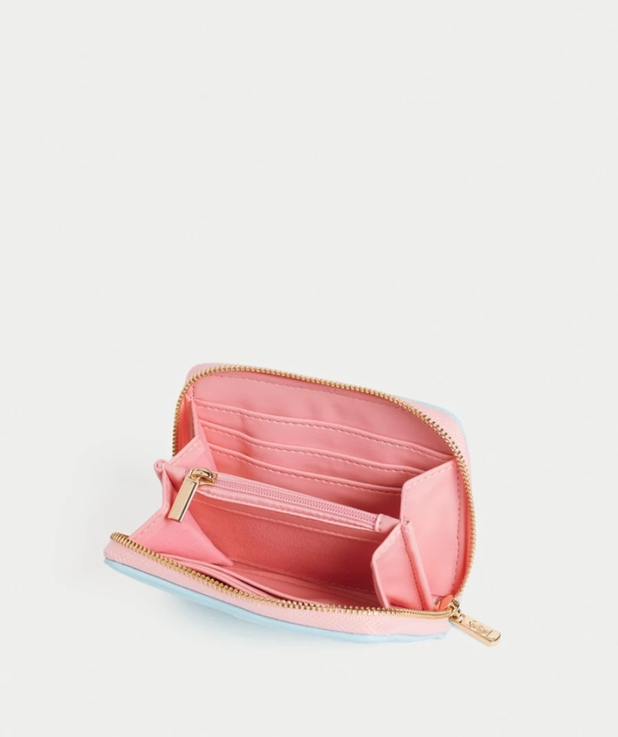 Sportsgirl Light Blue Women's Small Zip Wallet - SG Collection