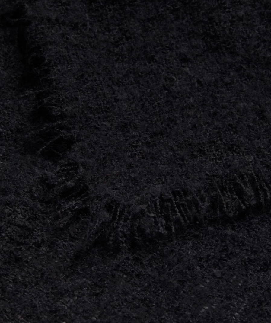 Sportsgirl Women's Black Sasha Textured Scarf - Stylish & Soft Fashion Accessory