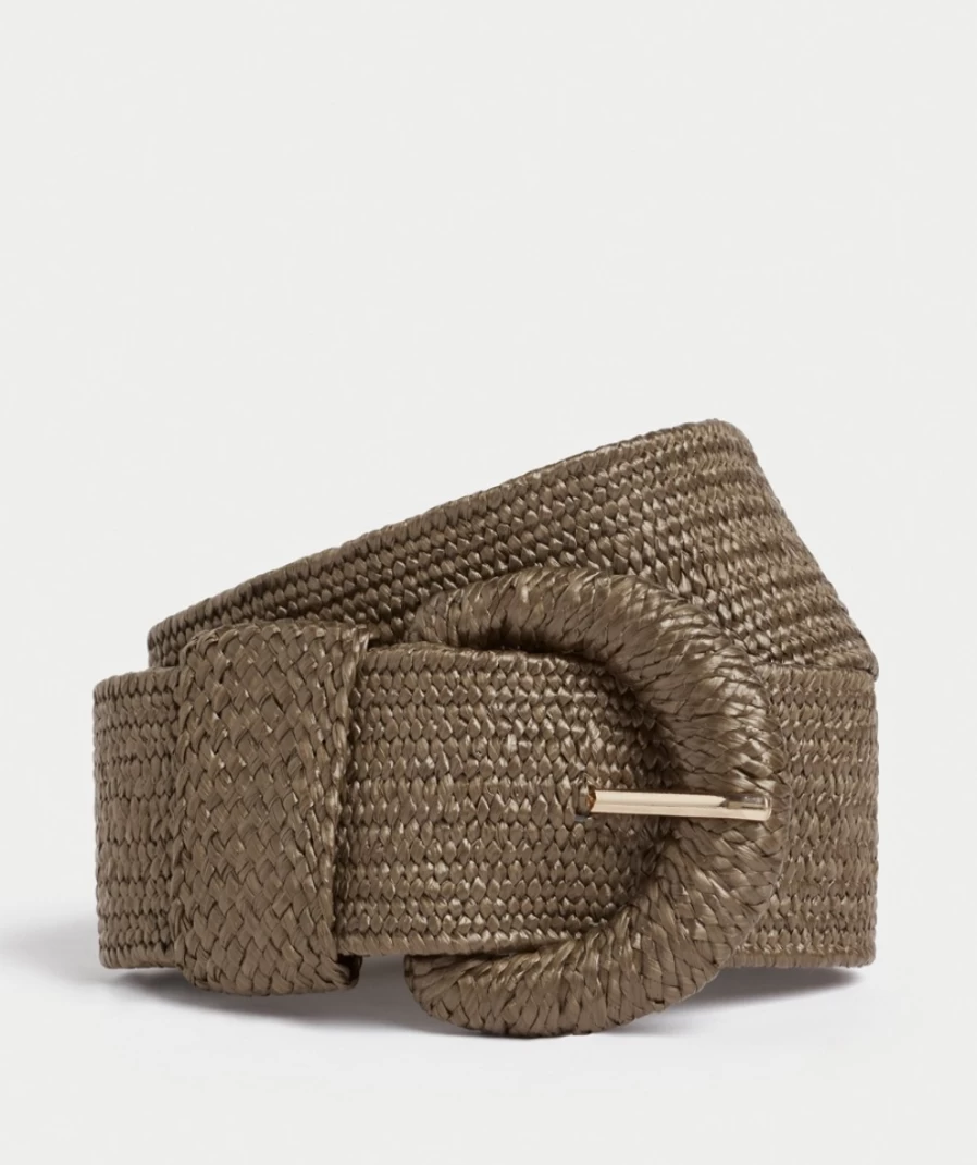 Sportsgirl Women's Chocolate Josie Woven Waist Belt