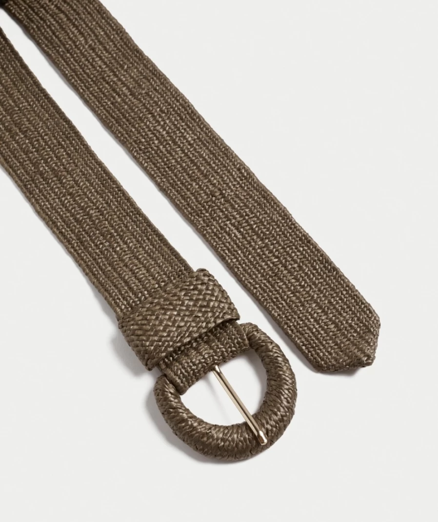 Sportsgirl Women's Chocolate Josie Woven Waist Belt