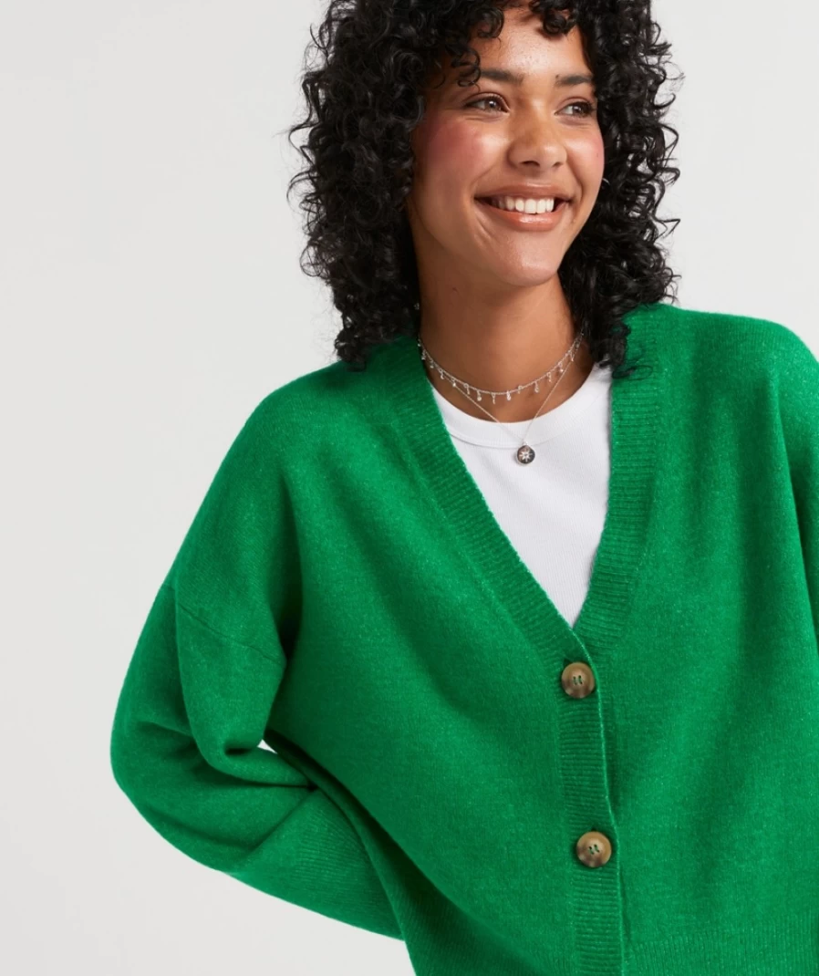 Sportsgirl Women's Natalie Button Knit Cardigan Sweater