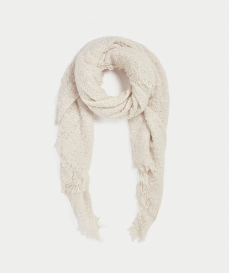 Sportsgirl Women's Cream Sasha Textured Scarf - Soft Fashion Accessory