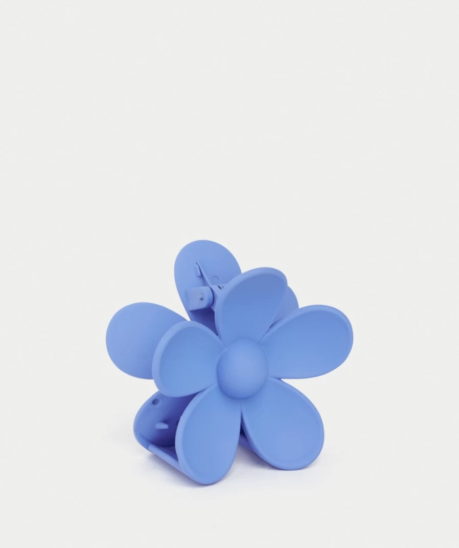 Sportsgirl Blue Matte Daisy Hair Claw for Women - Stylish Hair Clip