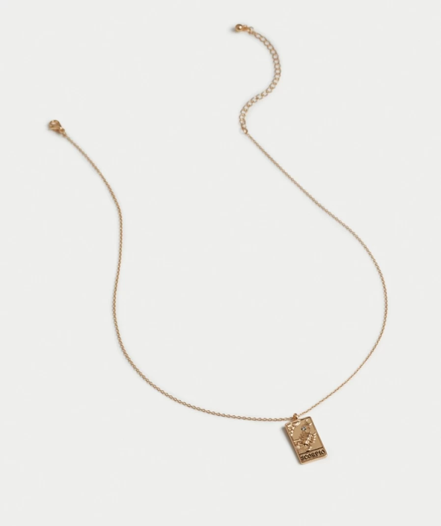 Sportsgirl Gold Horoscope Pendant Necklace for Women - Zodiac Charm Jewelry