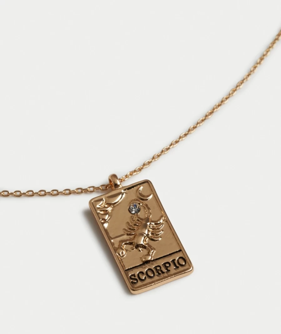Sportsgirl Gold Horoscope Pendant Necklace for Women - Zodiac Charm Jewelry