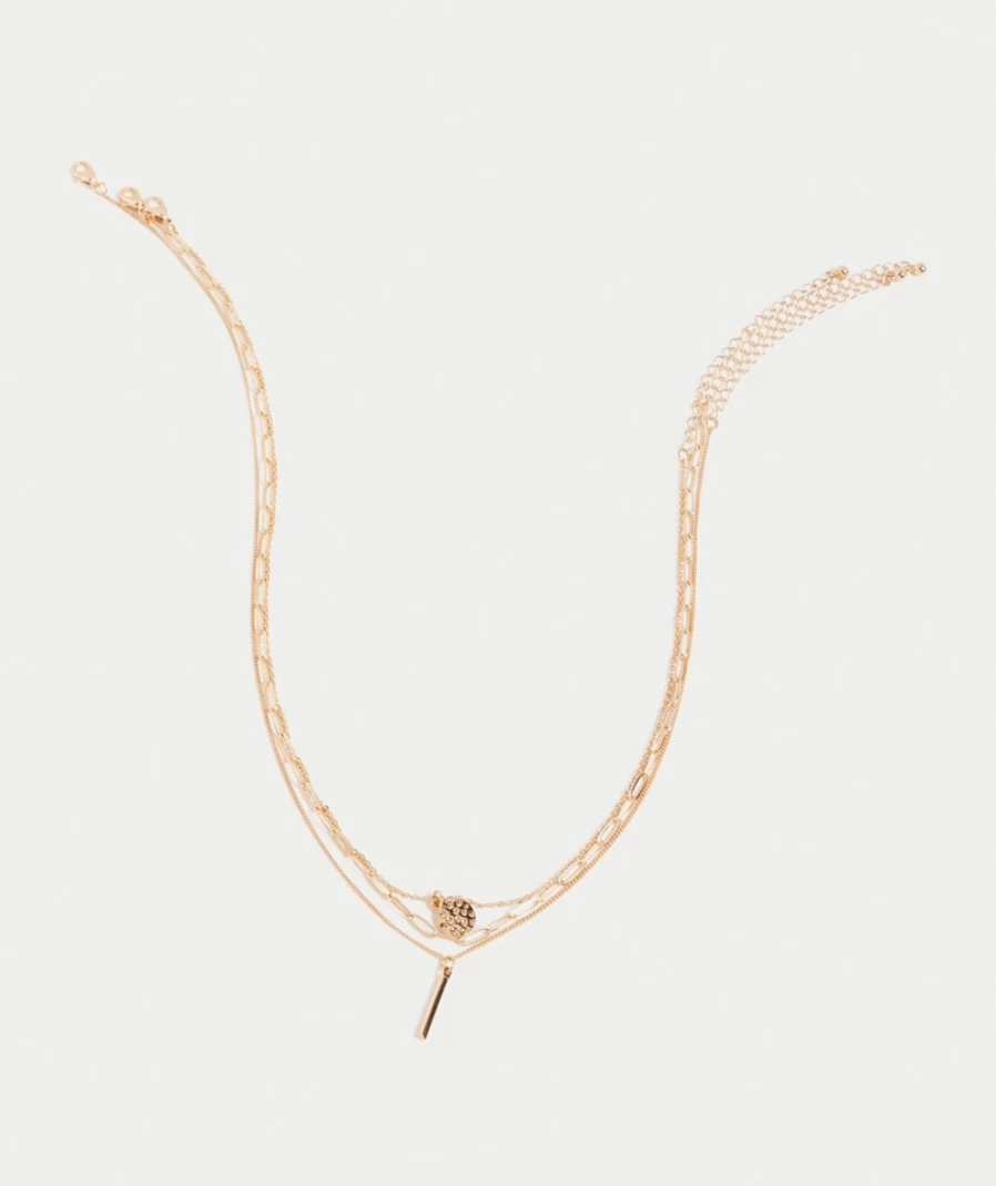 Sportsgirl Women's Gold Chain Necklace Pack - Trendy Layered Chains for Everyday Wear