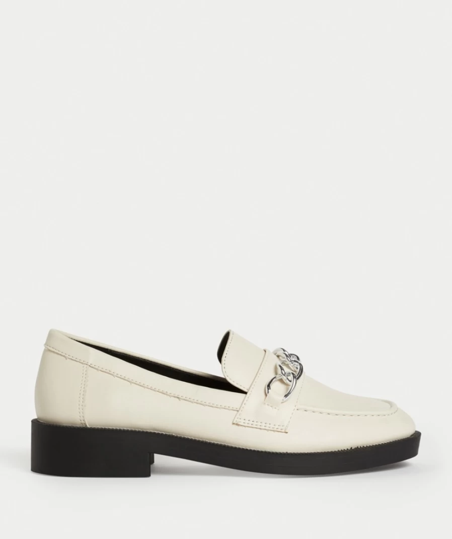 Women's Bone Color Ruby Loafer Shoes by Sportsgirl - Classic Slip-On Comfort