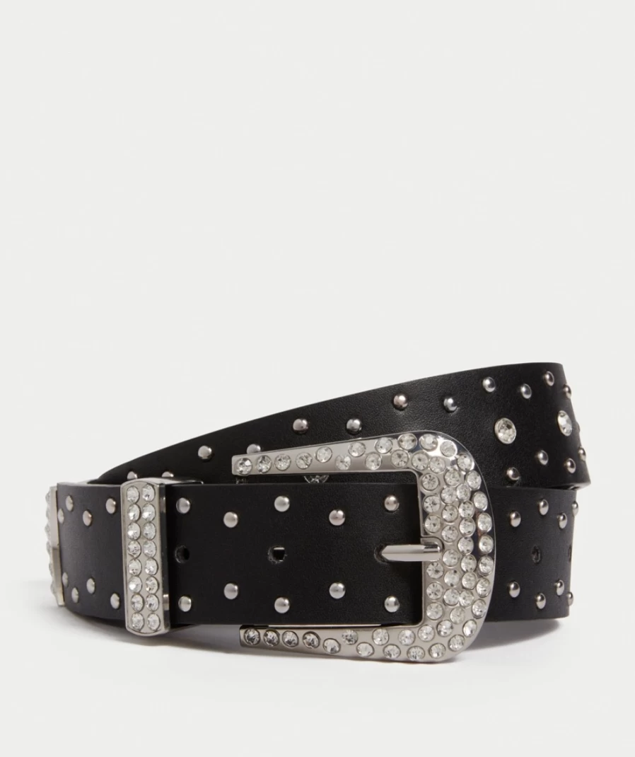 Sportsgirl Women's Black Brooke Stud Belt - Stylish Studded Fashion Accessory