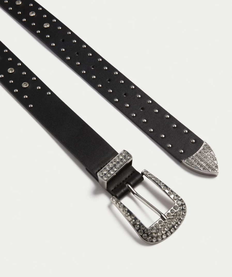 Sportsgirl Women's Black Brooke Stud Belt - Stylish Studded Fashion Accessory